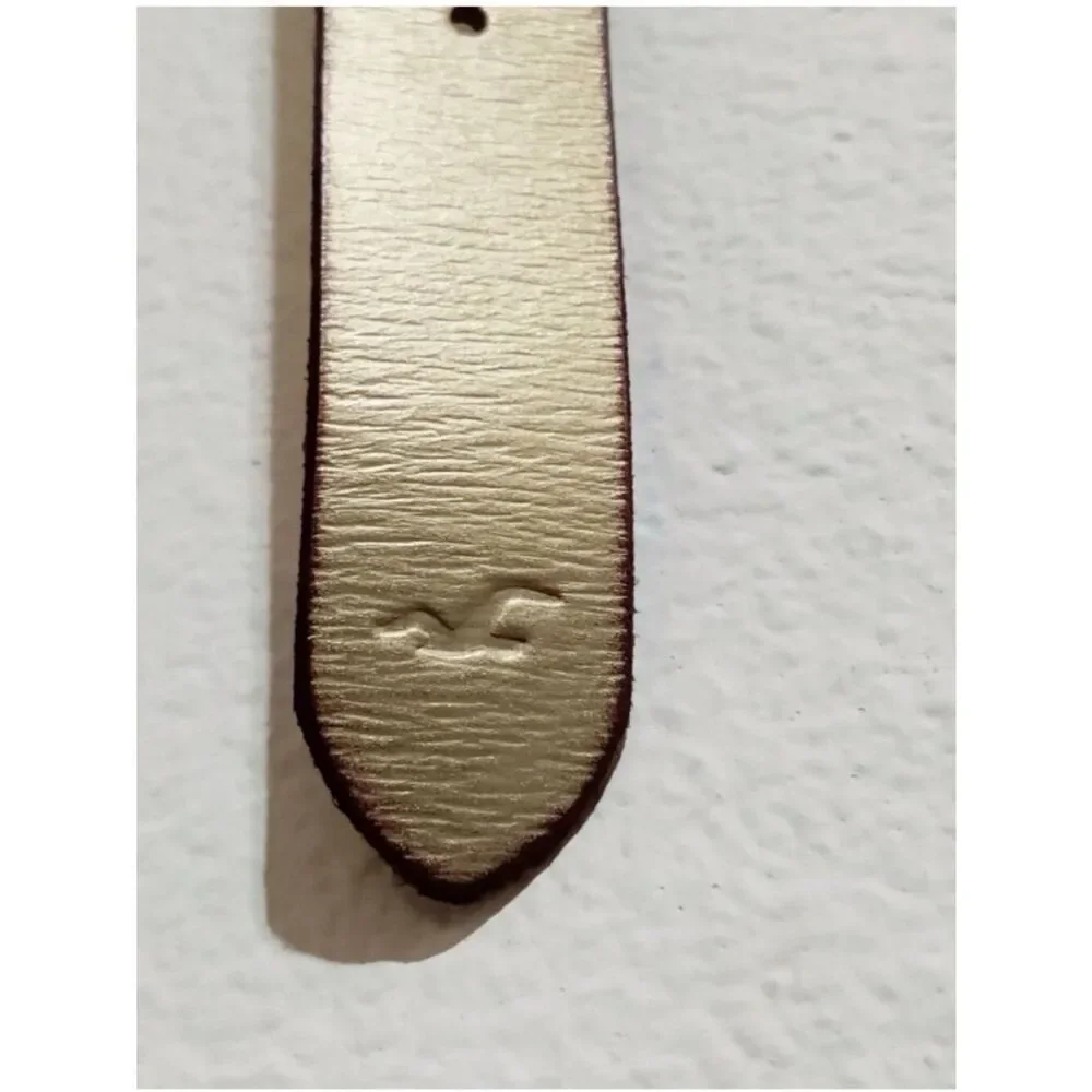 Hollister Women’s Genuine Leather Gold Hip Belt